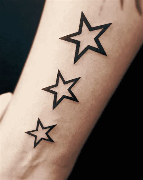 forearm tattoos stars|star tattoos on arms men.